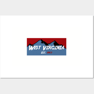 West Virginia Mountains Posters and Art